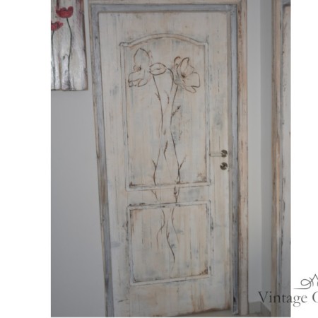 Χειροποίητες πόρτες vintage με σχέδια 
