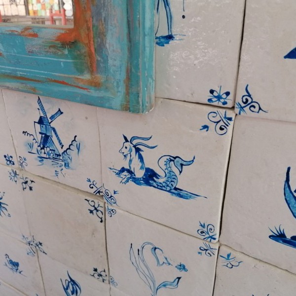 Blue Design Χειροποίητα Πλακάκια Τραβερτίνο Mix Σχέδια Κλασικά