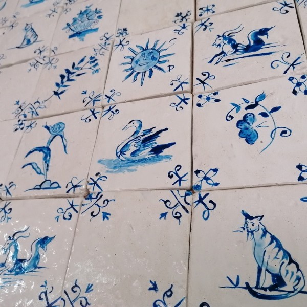 Blue Design Χειροποίητα Πλακάκια Τραβερτίνο Mix Σχέδια Κλασικά